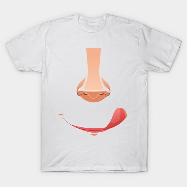 Mund Nase Design funny Geschenk T-Shirt by star trek fanart and more